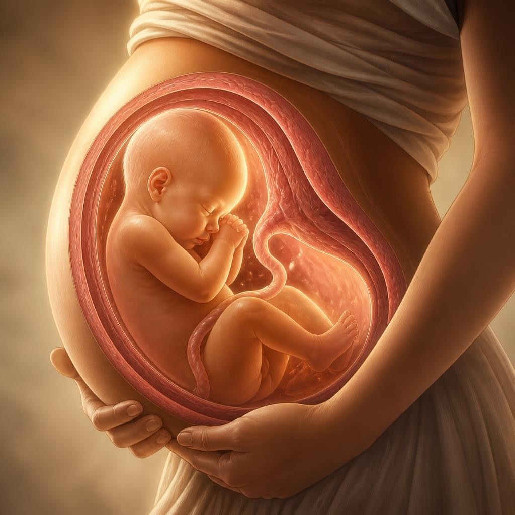 Illustration for the English word “womb”