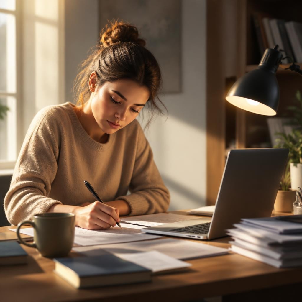 Illustration for the English word “work”