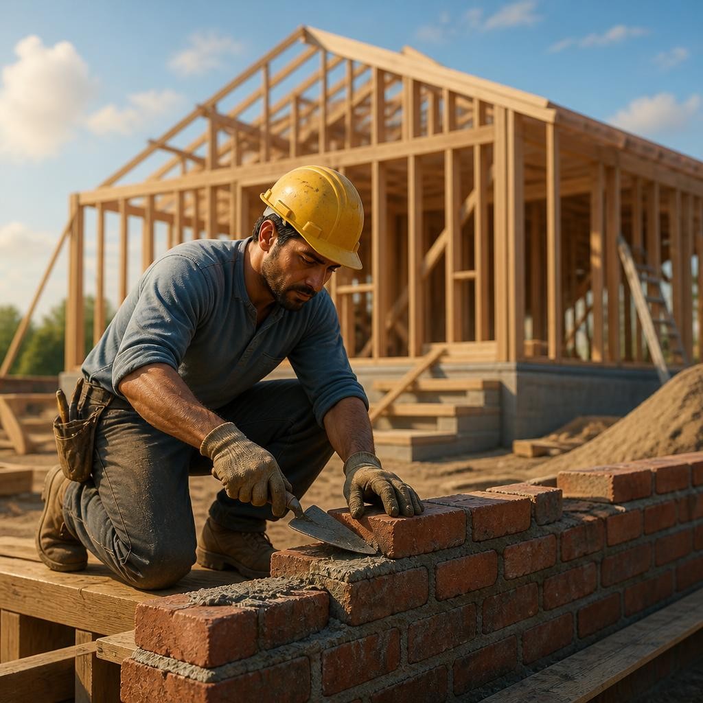 Illustration for the English word “worker”