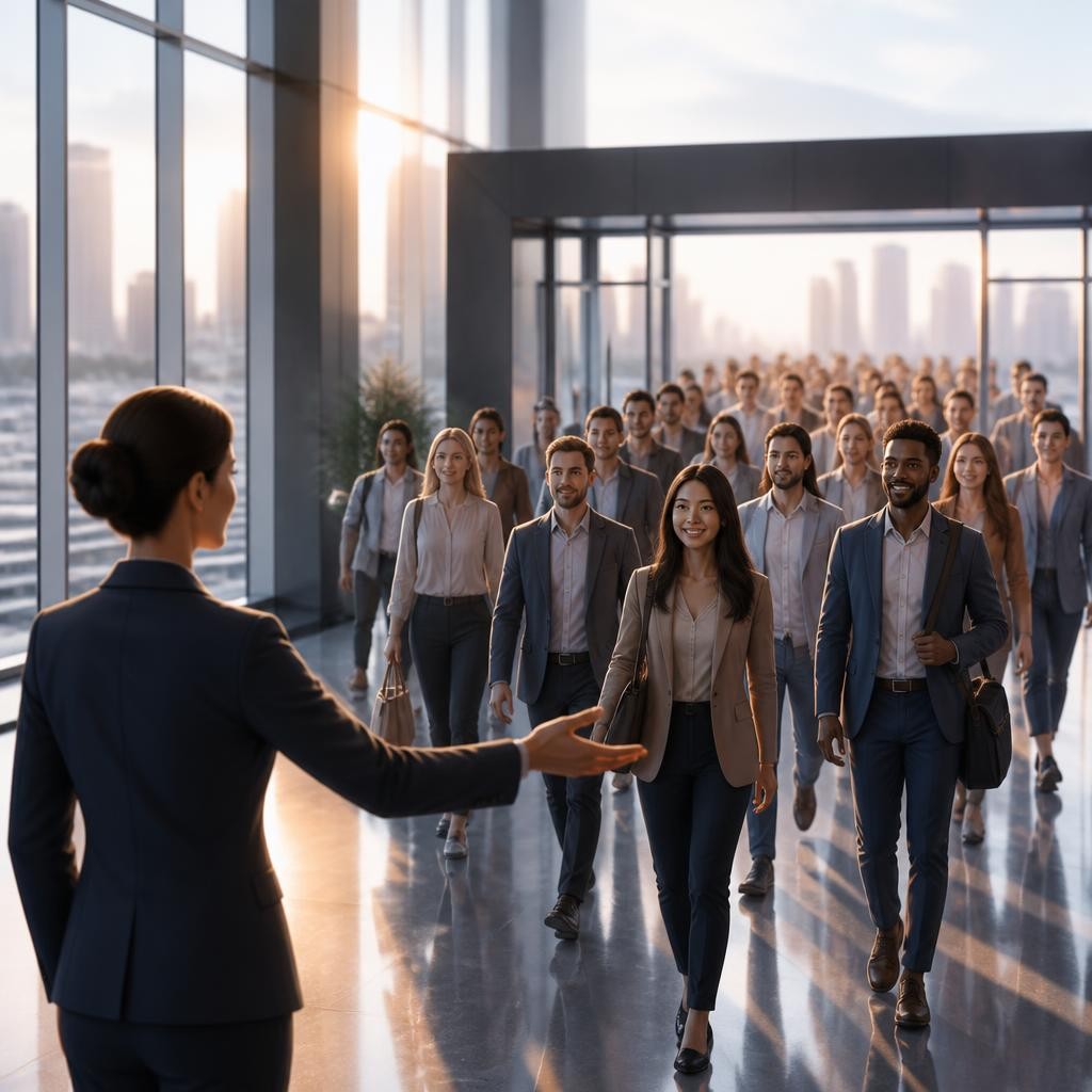 Illustration for the English word “workforce”