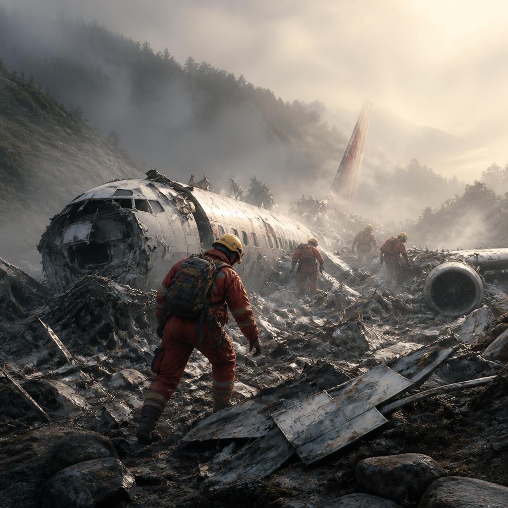 Illustration for the English word “wreckage”