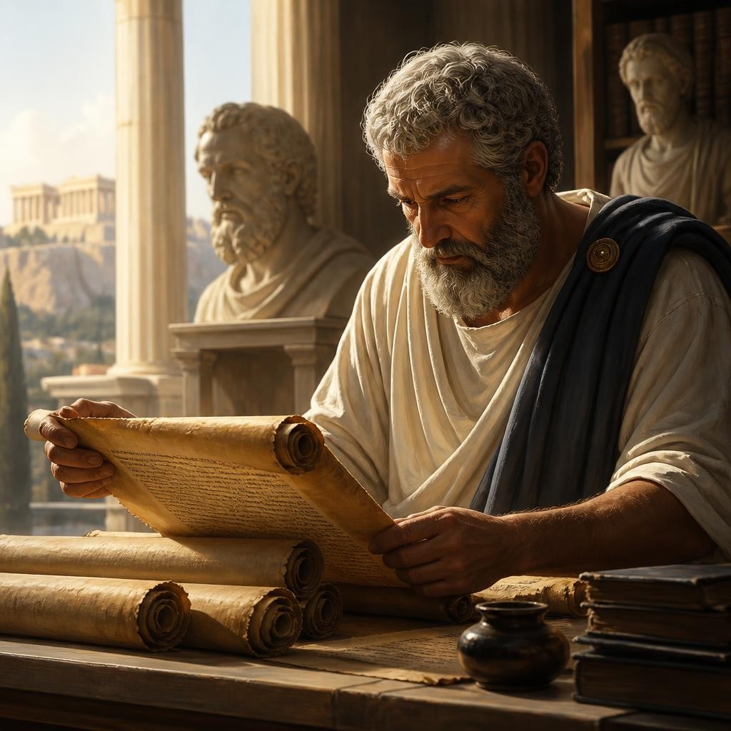 Illustration for the English word “writings”