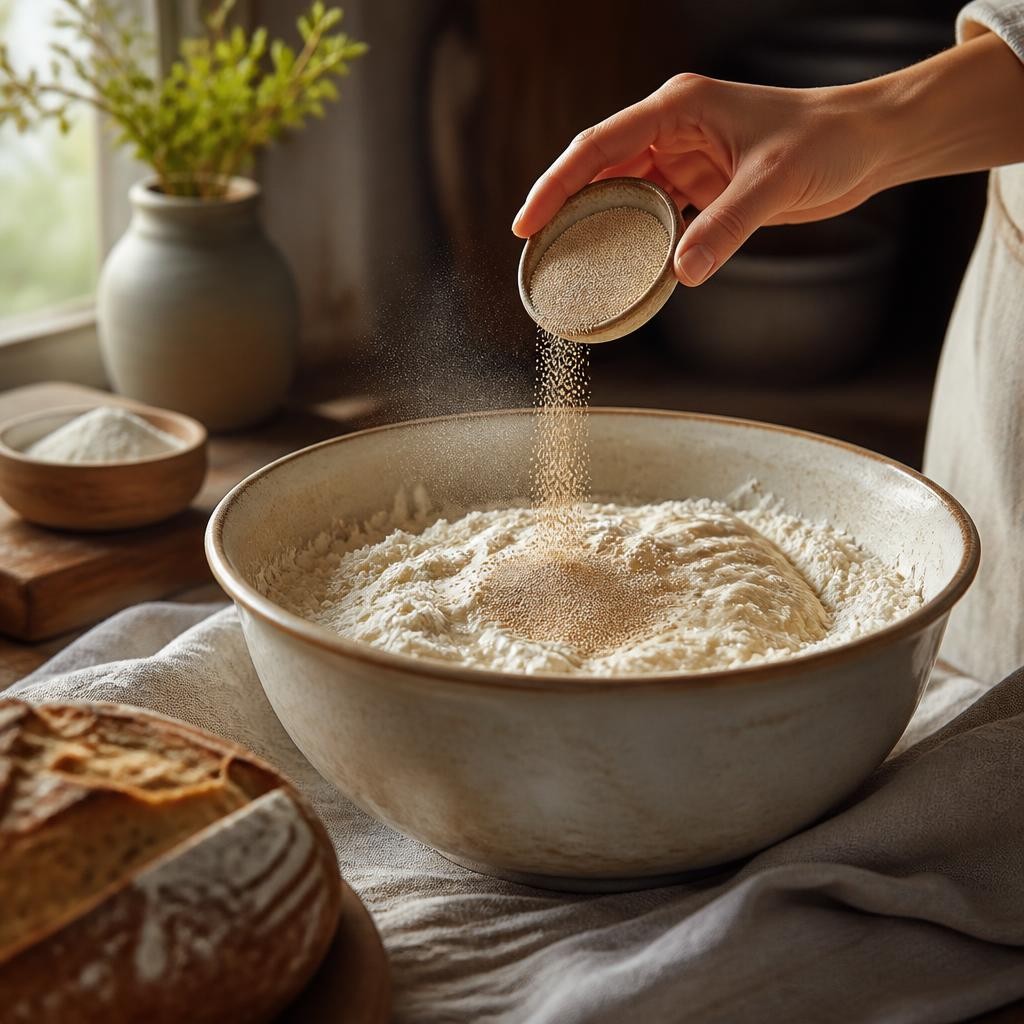 Illustration for the English word “yeast”