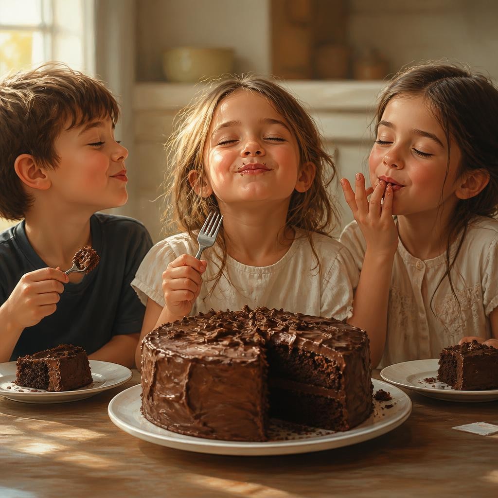 Illustration for the English word “yummy”