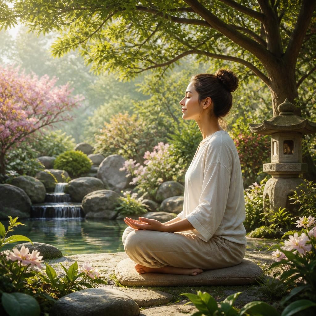 Illustration for the English word “zen”